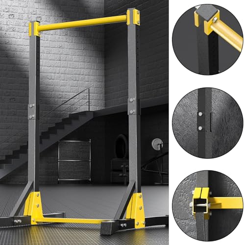 Pull Up Station, Portable Pull-up Bar Station, Free Standing Pull Up Bar for Home Gym, Pull Up Stand Station 400LBS with 11 Gears Adjustment