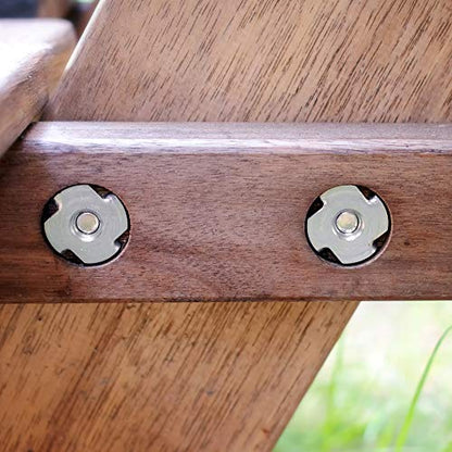 uxcell M4 4 Pronged Tee Nut T-Nut for Table Legs Rock Climbing Wall Woodwork Holds Wood Cabinetry 50Pcs - size: M4