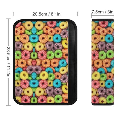 2PCS Breathable Car Seat Belt Pad for Elderly Support, Stroller Pushchair High Chair, Food Fruit Hoops Cereal Seat Belt Cushion, Anti-Slip Pad - color: Pattern 967