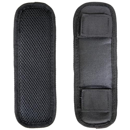 2 Pack Shoulder Strap Pads, Soft Vest Shoulder Strap Pads, Wearable 2.1’ Wide Shoulder Pad for Bag Strap, Universal Replacement (Black)
