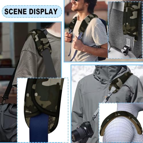 ZINZ 2-Pack Universal Shoulder Pad with Ultra thick Cushion for Bag Luggage Bag Crossbody, Plus Long & Anti-Slip & Breathable,Camouflage green-2pack - color: Camouflage Green-2pack