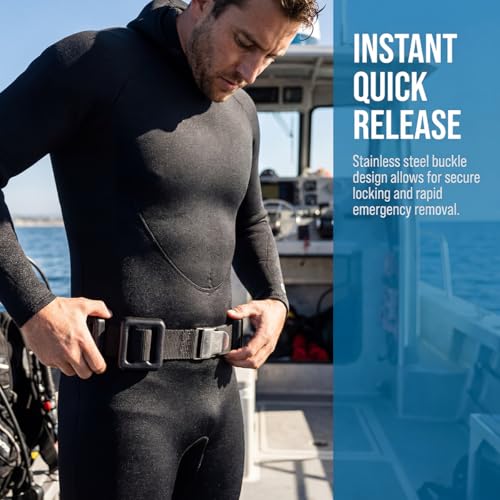 4 Pcs Scuba Weight Belt Set,Diving Weight Belt Coated Dive Weights with Nylon Belt - color: Black, size: 1.1 lb
