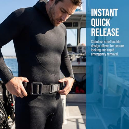 4 Pcs Scuba Weight Belt Set,Diving Weight Belt Coated Dive Weights with Nylon Belt - color: Black, size: 1.1 lb