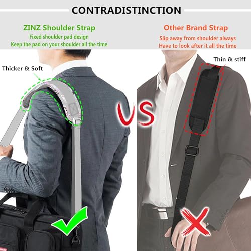 ZINZ Bag Shoulder Strap, Padded Adjustable Shoulder Strap Replacement - color: Butterfly, size: 57"