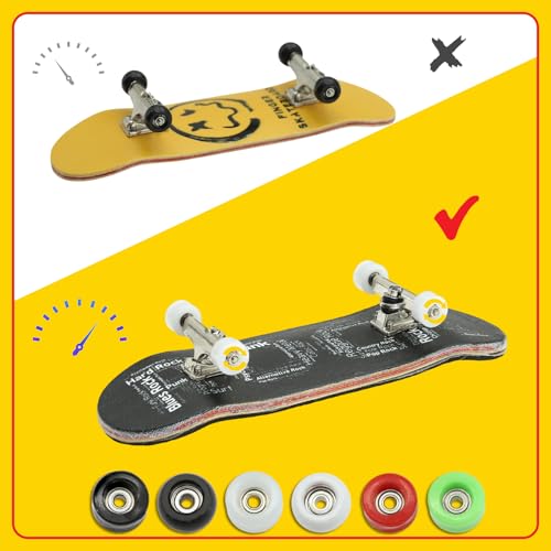 7 Pieces POM White Fingerboard-Wheels Size 7.3mm*4.5mm Tool Set with 1 Screwdrivers 2 Alloy axles - color: White