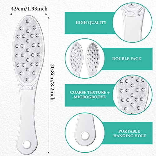 1 Pcs Stainless Steel Foot File Callus Remover Double Sided Metal Foot Scraper Rasp Scrubber for Wet or Dry Skin Professional Pedicure Tool for Hard Skin Cracked Heels Feet (Classic Style) - size: 1 Count (Pack of 1)