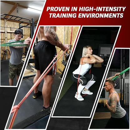 WODFitters Pull-Up Assistance Bands - 5 Band Set for Ultimate Pull Up and Muscle Up Training