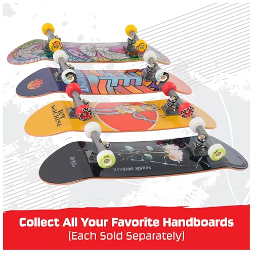 TECH DECK Toy Machine Handboard, Authentic Mini Skateboard | 9x Larger than a Fingerboard, Hands Only, Authentic Graphics, Die-Cast Trucks, Skateboard Gifts for Kids & Collectors Ages 6+ - style: Toy Machine