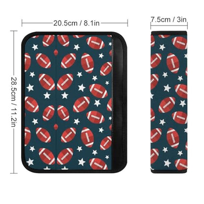 2 Pack Football Seat Belt Cover Universal Fit Seat Belt Cushion for Kids, Stroller Pushchair High Chair, Neck and Shoulder Support - color: Pattern 908