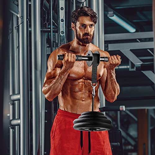 A2ZCARE Wrist and Forearm Blaster – Wrist Roller and Forearm Roller - Perfect for Strength Training and Workout – Fit 1-inch Standard Weight Plates - style: Rubber Handle