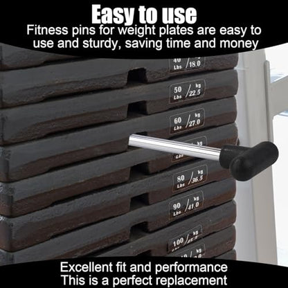 NQEUEPN Weight Stack Pin, 3/8 Inch Diameter 6 Inch Locking Heavy Duty Universal Weight Selector Pin for Home Gym Exercise Machine Accessories