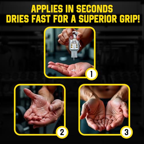 GRIPZILLA Liquid Chalk Kit Gym Chalk for Weight Lifting, Rock Climbing, Pole Grip, Bouldering, Powerlifting, Ball, Gymnastics, Sports, and Workout - Package May Vary - size: Clear Liquid Gel (50+50+100ml)