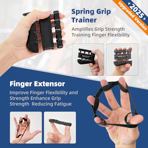Grip Strength Tester Hand Gripper - Grip Strength Trainer Hand Dynamometer Handheld Meter LED Display Comfortable 265 Lbs / 120 Kgs Finger Strengthener for Sports Home School Gym Use - color: Blue