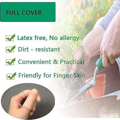 Gel Finger Protectors Finger Caps Silicone Fingertips Protection - Finger Cots Great for Trigger Finger, Finger Arthritis, Finger Cracking and Other Finger Pain Relief (Nude, Small)