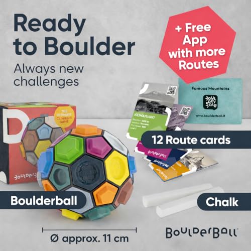 3D Climbing Ball I World Novelty I Concentration, Creativity & Dexterity I Puzzle Ball Toy I Bouldering Gift I Portable Climbing Game