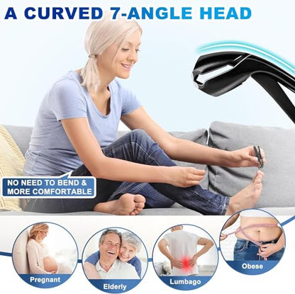 Toenail Clippers for Seniors Thick Toenails, 2026 Upgrade Angled Nail Clipper for Seniors, Toe Nail Clippers for Men with Wide Jaw Opening, Heavy Duty Fingernail Clipper - style: Black Angled Nail Clippers