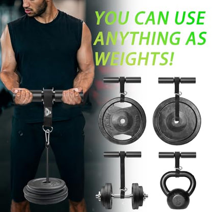 Forearm Strengthener Roller with Loading Pin and Thick Foam Grip – Multi-Functional Wrist Roller & Arm Blaster for Forearm, Wrist, and Grip Strength Training