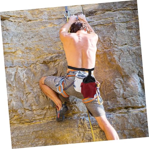 Sosoport Large Chalk Bag Waist Belt and Zippered Storage Pockets for Climbing Bouldering Gymnastics and Weightlifting Versatile Chalk Holder for Secure Grip and Convenient Storage