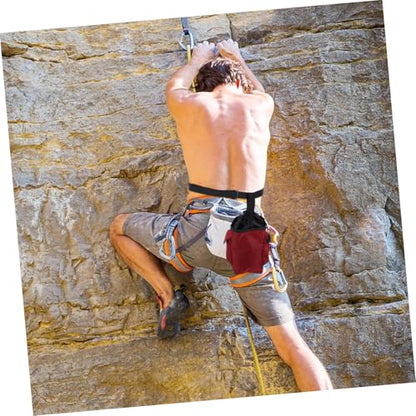 Sosoport Large Chalk Bag Waist Belt and Zippered Storage Pockets for Climbing Bouldering Gymnastics and Weightlifting Versatile Chalk Holder for Secure Grip and Convenient Storage
