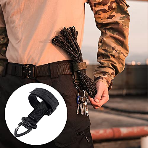 FAZee Glove Holder for Duty Belt Gloves Strap Work Gloves Safety Clip Outdoor Tactical Glove Keeper Climbing Rope Storage with 360° Swivel Hook Buckle