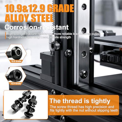 mankk 2362PCS M3 Metric Screws Assortment Kit 18 Size (4 6 8 10 12 16 20 25 30 35mm) Hex Socket Head & Button Head Bolts Kit 12.9 & 10.9 Grade Black Alloy Steel M3 Machine Screw - size: M3 -2362PCS, style: Hex Socket Cap