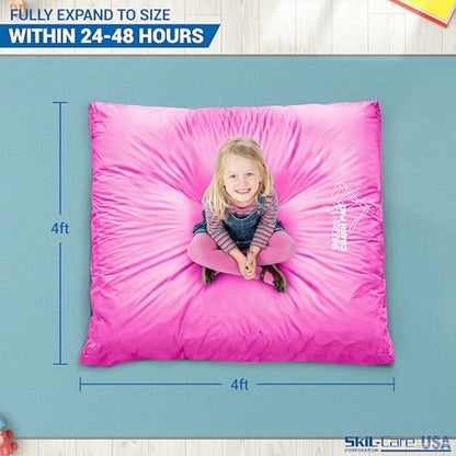 Skil-Care Crash Pads for Kids Sensory, High-Density Foam Crash Mat, Nylon | Water-Resistant Cover Crash Pads with Mesh Vents from 3x4ft to 8x8ft for Daily Use in Sensory Rooms, Schools, Clinics, Home - size: 4x4 Feet