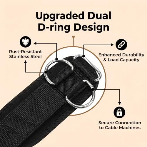 Weight Lifting Wrist Straps with D-Rings,Weight Straps,Heavy Duty Wrist Wraps,for Men & Women,Deadlifts,Pull-Ups,Cable Machines,Snatches