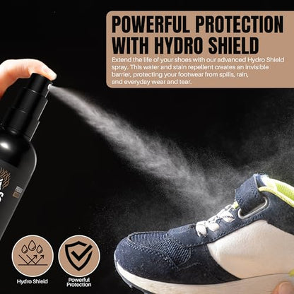 ICYKICKS Premium 6-in-1 Sneaker & Shoe Cleaning Kit – Foam Cleaner, Water-Repellent, Odor Eliminator, Brush & Microfiber Towel – Safe for Leather, Suede, Canvas – Deep Clean Sneakers Fast