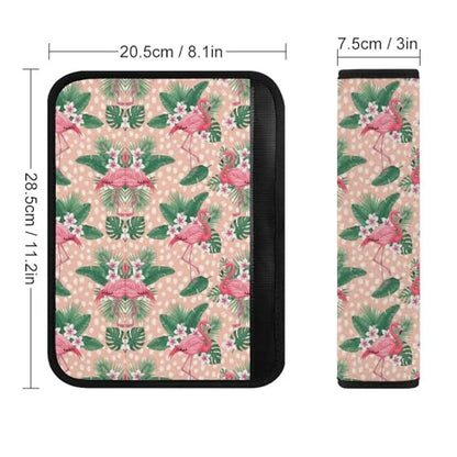2 Pack Flamingo Art Seat Belt Shoulder Pad Universal Fit Harness Pads Strap for Kids, Car Seats Pushchair Strollers High Chair Pushchair, Shock Absorption - color: Pattern 249