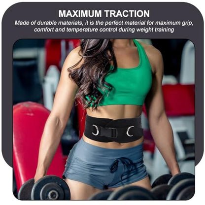 Kisangel Weighted Dip Belt for Weight Lifting with Comfortable Waist Support Elastic Material Contoured Design for Muscle Training and Resistance Exercises for Gym Running Hiking Climbing