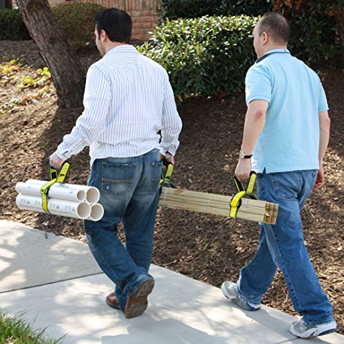 4’ Carry Strap with Handle | Heavy Duty | Adjustable Belt | Easy, Safe, Secure, Lifting, Moving, Carrying Heavy Boxes, Groceries | Best Luggage Strap (Strap-A-handle 4ft. Length, 75lb. Capacity) - color: Heavy Duty - 4' Length, 75lb. capacity