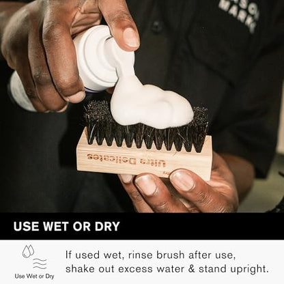 Jason Markk Ultra Delicate Shoe & Hat Cleaning Brush, Soft Bristles and Bamboo Wood, Sneaker Care, Extra Gentle, Ideal for Footwear, Safe for Wool, Cotton, Felt, Polyester, and More - style: Ultra Delicate Brush