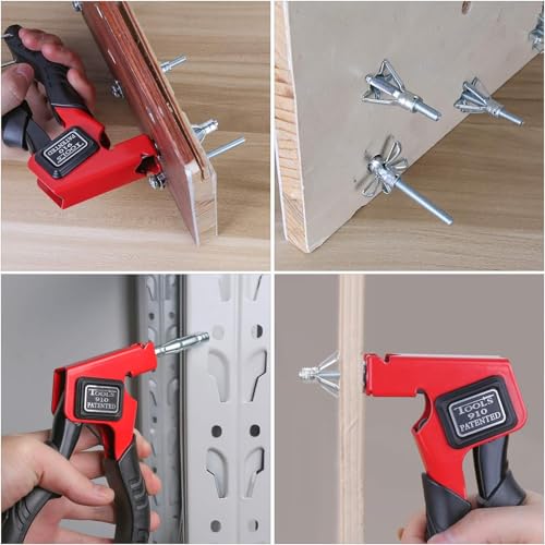 Bolt Tool Wall Anchor Fixing Alloy Steel Ergonomic Rivet Gun Wall Anchor Setting Expansion Screw Tightening Gun Industrial Riveting Tool