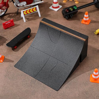 Fingerboard Obstacles Mini Finger Skateboard Ramp Skateboard Park Kit Plastic Obstacle for Finger Skateboarding Training Playtime Coordination Practice 5.51 X 5.51 X 2.75 in