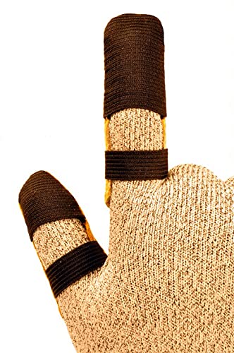 G & F Products 8128XL Cowhide Leather Guard, Finger Protection, X-Large, Xlarge, Tan Tan Tan Brown/Tan - size: X-Large, style: Finger Guard