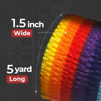 1.5" Rainbow Thumb Tape for Cross Training & Weightlifting | Workout Athletic Tape for Deadlifts & Hook Grip, Powerlifting Thumb Protection and Improves Grip Control