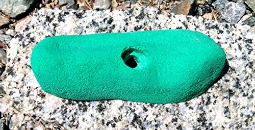 Large Pinch Polyurethane Bolt-On Rock Climbing Wall Hand Hold - color: green