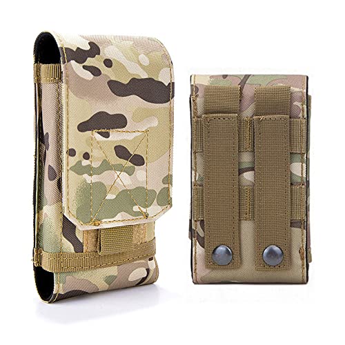 Tactical MOLLE Smartphone Holster, Universal Army Mobile Phone Belt Pouch EDC Security Pack Carry Accessory Kit Blowout Pouch Belt Loops Waist Bag Case for iPhone SE 5S Samsung Galaxy S4 mini - color: #E (Small)