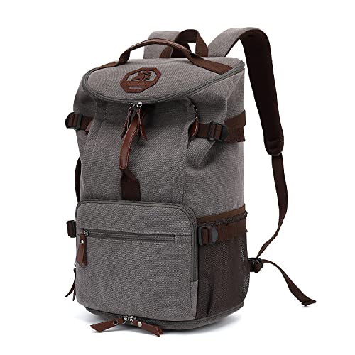 Kalesi Gym Duffle Bag Backpack 4-Way Waterproof with Shoes Compartment for travel Sport Hiking laptop - color: Vintage Grey