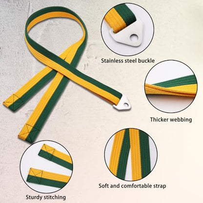 Arm Wrestling Pronation Belt Strap- 79" Durable Non-Slip Strap with Stainless Steel Triangle Buckle for Pronation and Back Pressure Forearm Strength Training