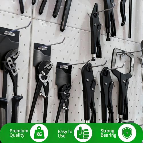 120pcs Pegboard Hooks Peg Board Shelving Hooks Peg Board Hook for Hanging Stainless Steel Hanging Boards Pegs Wall Display Hook Bulk Pegs Boards Tool Hangers for Garage Craft Room Kitchen Store