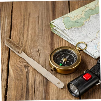 Rock Climbing Chalk Brush and Bouldering Cleaning Tool, Medium Size with Natural Boar Bristle, Mountaineering Hold Cleaner for Indoor and Outdoor Climbing Gear Maintenance