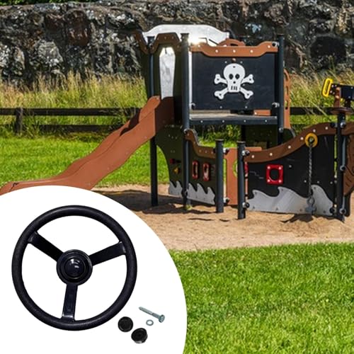 Pirate Ship Steering Wheel for Swing Set for Boys Girls Include Mounting Hardware Portable Props Playground Toy