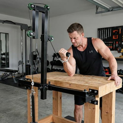 Arm Wrestling Training Equipment, Wrist Exerciser Strength Develop Machine with Handle for Forearm Wrist Biceps Triceps Workout at Home or Gym