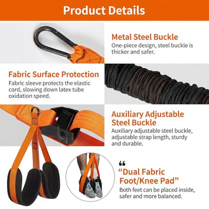 Pull Up Assistance Bands, 6 Resistance Bands Up to 450 lbs | 6 Resistance Bands Up to 450 lbs, Dual Foot Support, Handles, Strap and Storage Bag, Home Gym Strength Training