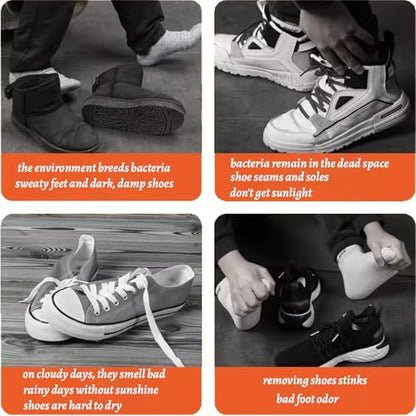 Boot Dryer for Work Boots，Shoe Dryer with Heat Blower， Shoe Dryers for Sneakers, Doubles as Glove, Helmet & Boxing Glove Dryer- Helps Reduce Odor(white)