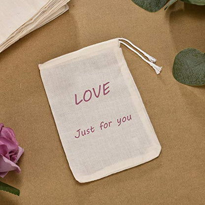 Tatuo 400 Pcs Cotton Muslin Bags with Drawstring Reusable Cloth Sachet Pouch Empty Gift Canvas Bags Bulk for Jewelry Home Party Favors (4 x 6 Inch) - size: 1 count (Pack of 400)