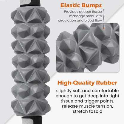 KITWILD Muscle Roller Stick | Massage Roller Stick for Athletes, Body Massage Stick for Muscles Deep Tissue, Muscle Relaxation Roller for Physical Therapy