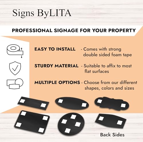 Signs ByLITA Designer No Climbing (Lt Gray) - Small - color: Lt Gray, size: 2 x 5" - Small (1 Pack)
