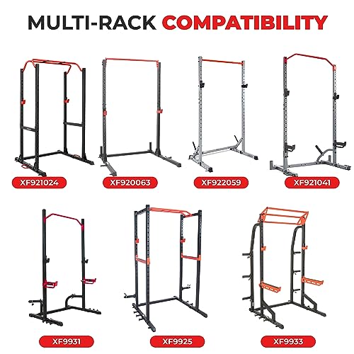 Sunny Health & Fitness Power Cage Squat Rack Attachments for Home Gym | Strength Training, Expanded Workout Variety, Durable Construction, Secure Fit, Quick Installation, Versatile Exercise Support - style: Belt Squats